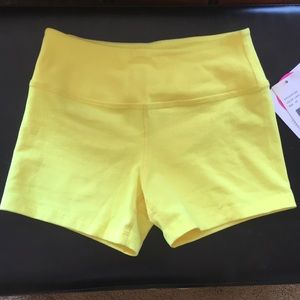 Beyond Yoga Yellow Yoga Shorts